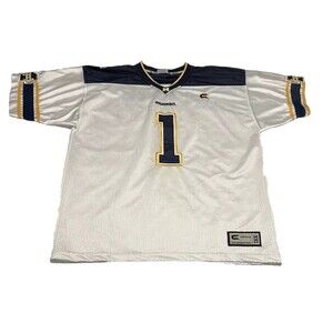 Colosseum University Of Michigan Wolverines White Football #1 Jersey - Adult XL